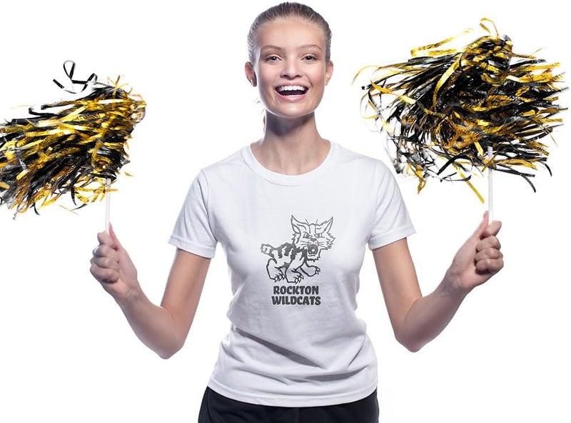 Anderson's Metallic Foil Textured School Spirit Shakers, Cheerleader Pom Poms, Football, Basketball, Homecoming Squad, Team, Party, Dance, Club, Performance, Fan Celebration Pack of 10 - Image 3
